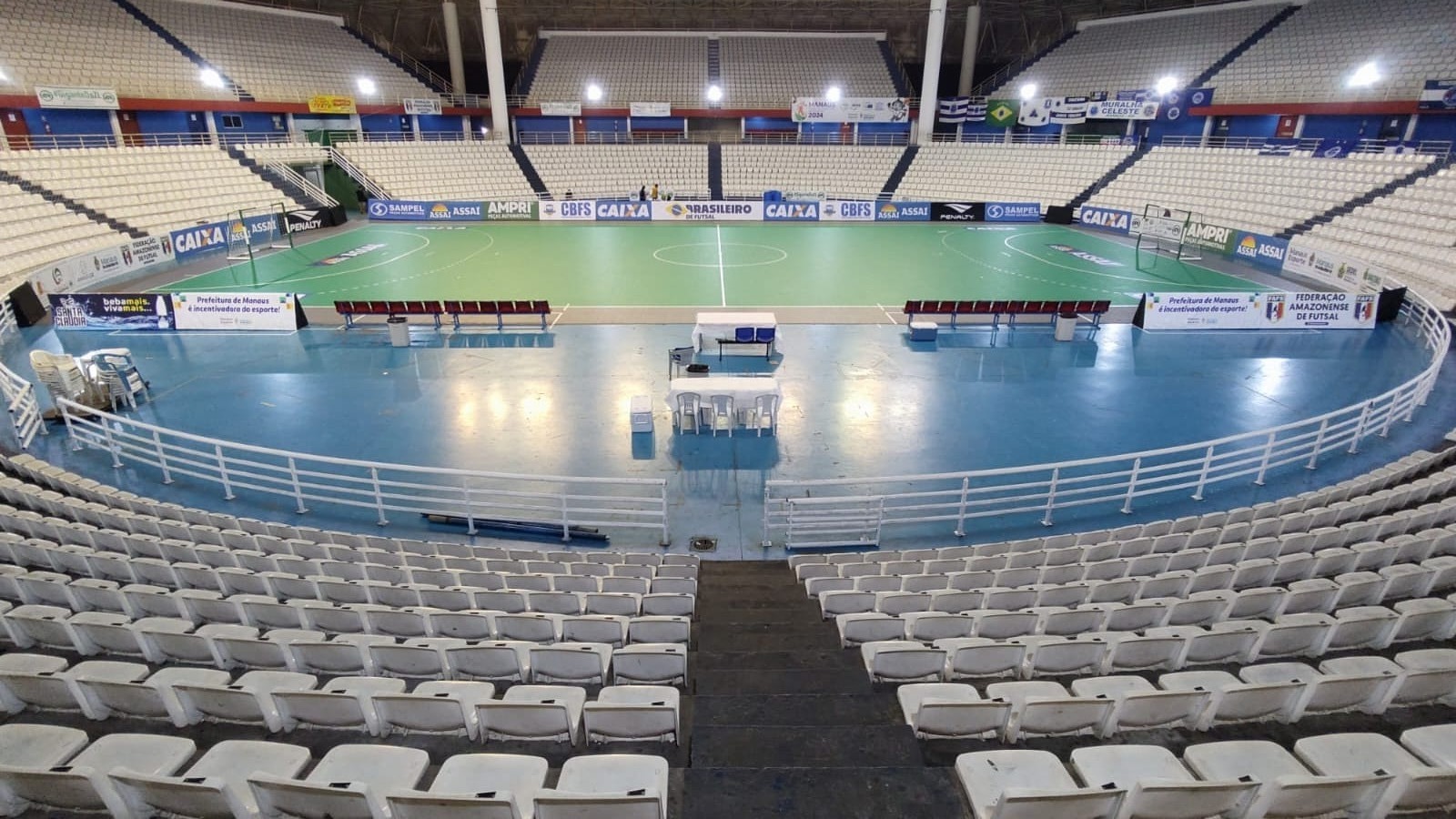 Governo do Amazonas prepara Arena Amadeu Teixeira para receber Campeonato Brasileiro de Futsal