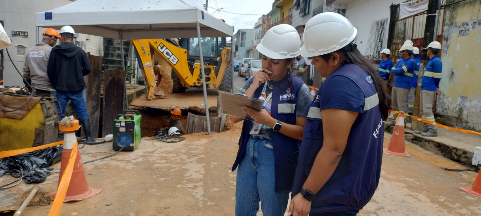 Ageman notifica Águas de Manaus pelo rompimento de rede de água no bairro Santa Luzia