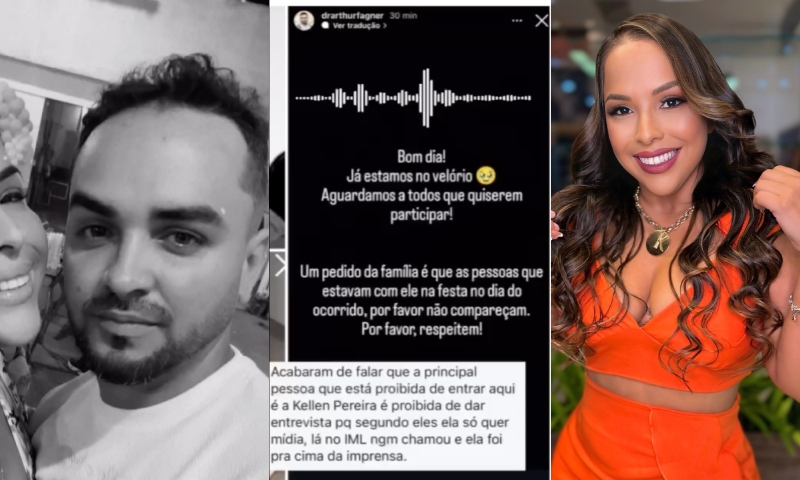 Mãe do Biomédico Arthur proíbe Blogueira Kellen Pereira e ‘amigos festeiros’ de irem ao velório: “não cuidaram dele”