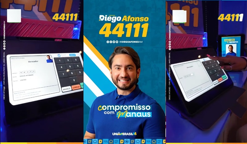 Sextou com gostinho de vitória, dia 06 de Outubro vote 44.111 Diego Afonso