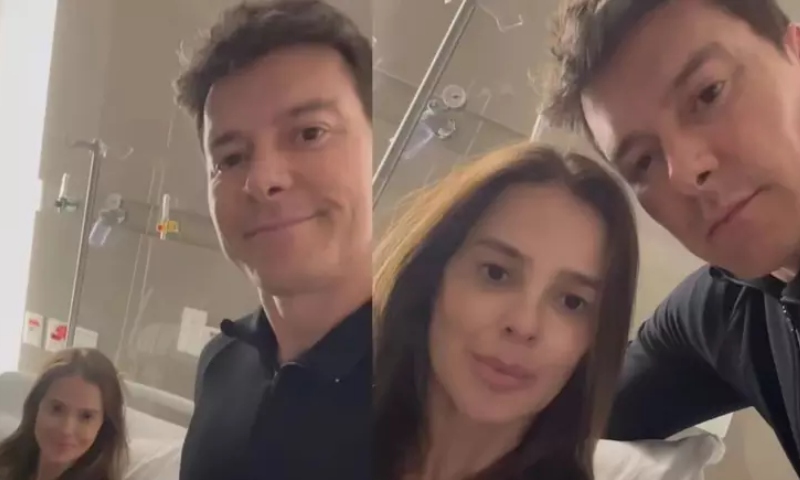 Esposa de Rodrigo Faro é internada em hospital e apresentador pede orações