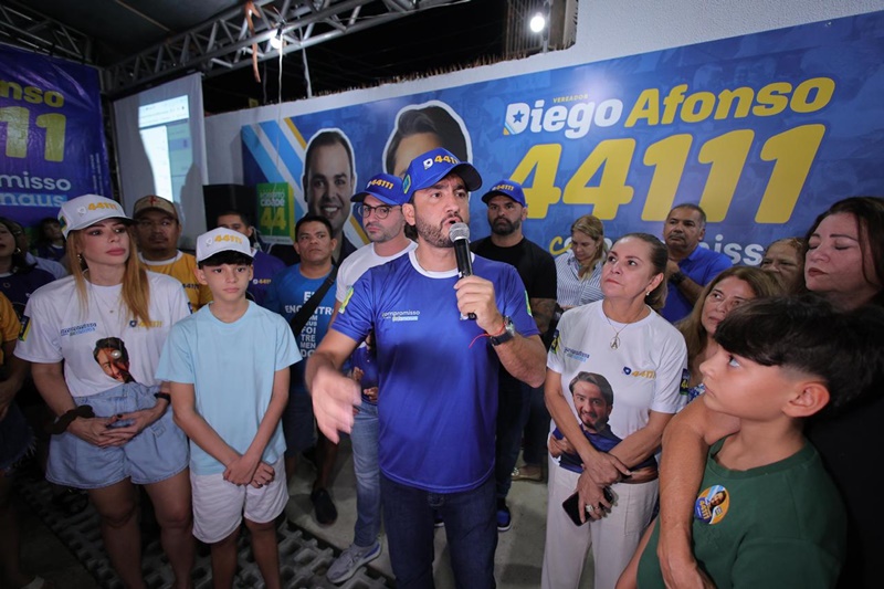 Vereador Diego Afonso é reeleito com mais de 10 mil votos e está entre os mais votados
