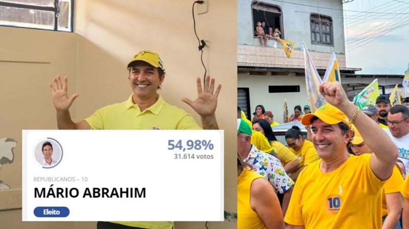 Mário Abrahim é reeleito prefeito de Itacoatiara com 54,98% dos votos