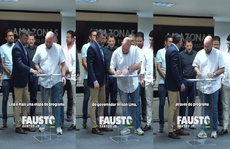 Fausto Jr participa da assinatura do contrato para construção de Residencial em Iranduba em parceria entre Amazonas meu Lar e Minha Casa minha Vida