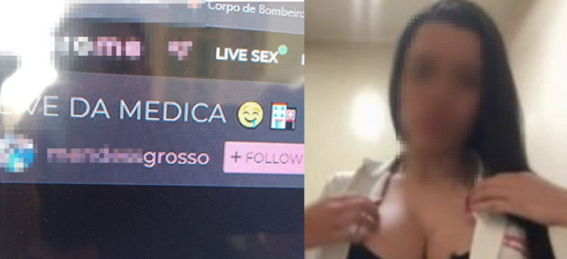 ‘Dra. Potente’ usa ambiente hospitalar para produzir conteúdo adulto em lives e viraliza