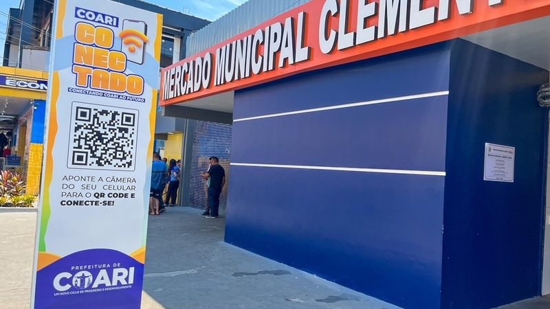 Prefeitura de Coari amplia inclusão digital com Wi-Fi gratuito em praças, feiras e mercado