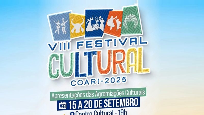 Seis noites de cultura e tradição: VIII Festival cultural de Coari inicia dia 15