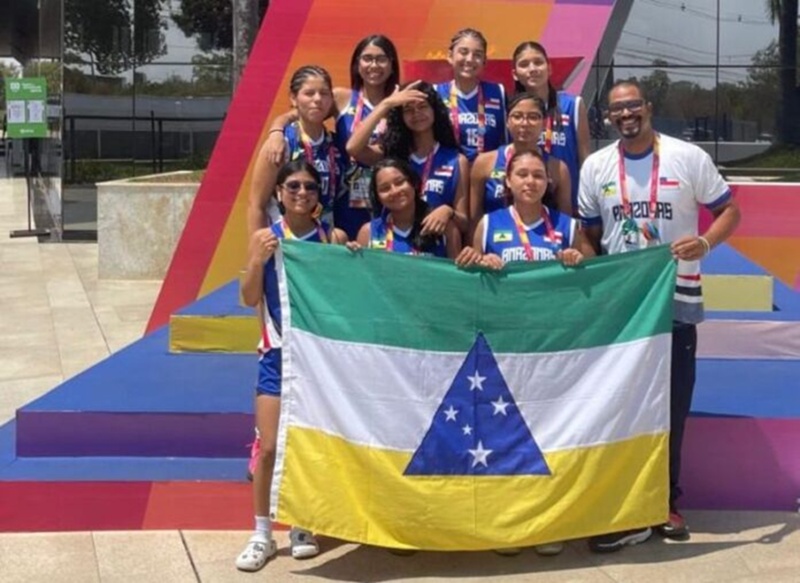 Tefé faz história e conquista vice-campeonato nacional no basquete feminino juvenil