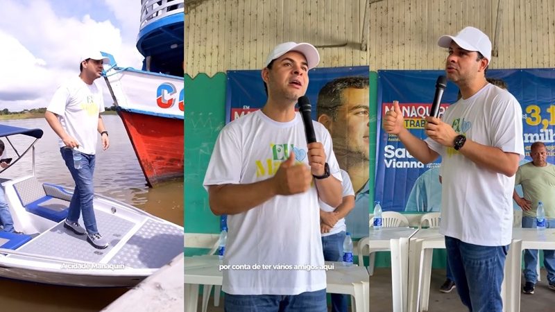 Deputado Saullo Vianna visita o município de Manaquiri para prestar conta do seu mandato