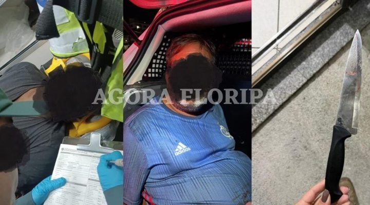 São José: ataque com faca dentro de ônibus deixa homem ferido e assusta passageiros