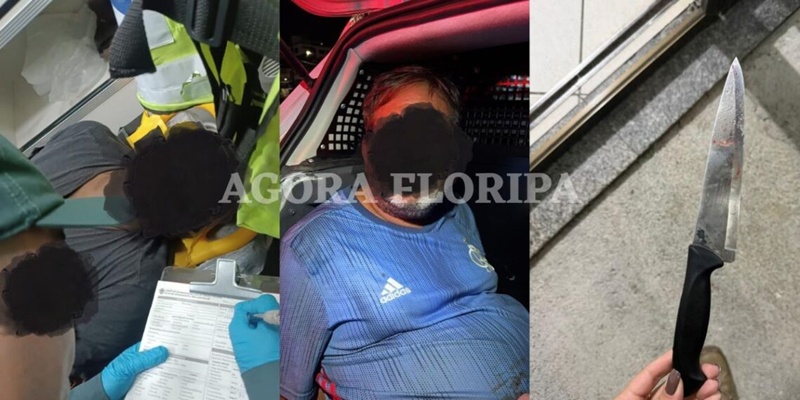 São José: ataque com faca dentro de ônibus deixa homem ferido e assusta passageiros