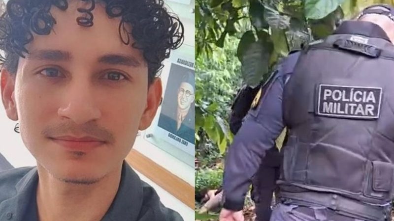 Vídeo forte: veja polícia encontrando c0rpo de mototaxista estrangulad0 em Manaus