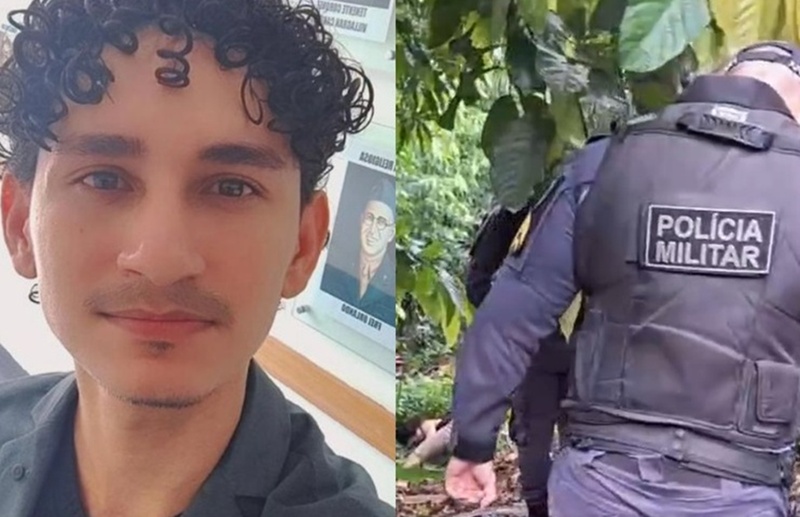 Vídeo forte: veja polícia encontrando c0rpo de mototaxista estrangulad0 em Manaus