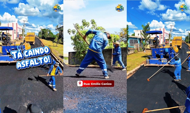 Na gestão do Prefeito Gerlando Lopes as Ruas do Município de Lábrea estão recebendo Asfalto