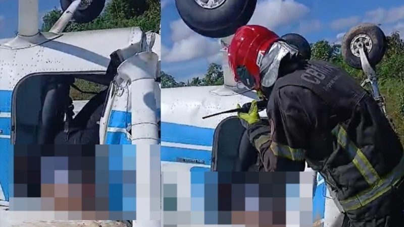 Vídeo forte: avião cai perto do Aeroclube e autoridades confirmam m0rte