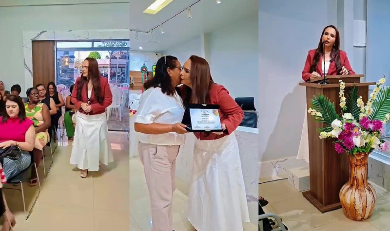 Primeira Dama de Lábrea marca presença no encerramento da programação do mês da Mulher