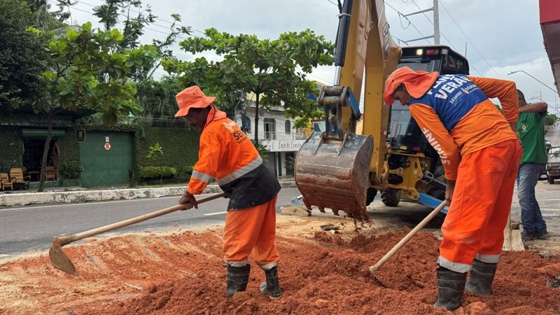 Prefeitura de Manaus reforça drenagem no bairro Raiz e reduz riscos de alagamentos na zona Sul