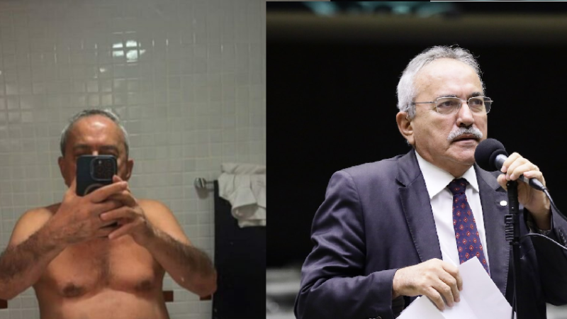 Aos 79 anos, ex-deputado federal posta por engano foto ínt1ma em rede social mostrando tudo; veja