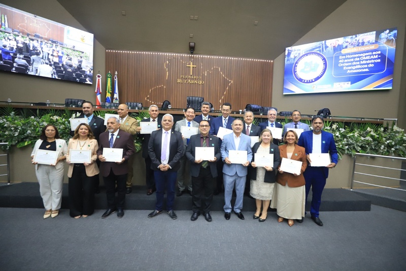 OMEAM é homenageada na Aleam pelos 40 anos de atuação no Amazonas