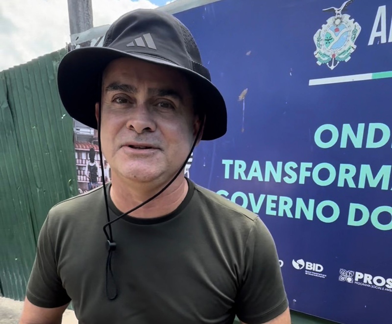 David Almeida denuncia obra paralisada do Prosamin e cobra resposta do Governo do Amazonas