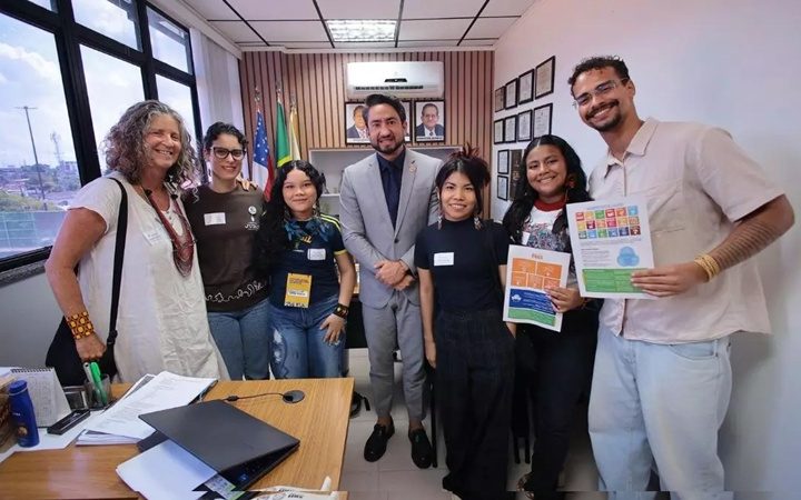 Diego Afonso recebe representantes da ACT Promoção da Saúde e jovens indígenas para debater saúde, cidadania e inclusão social