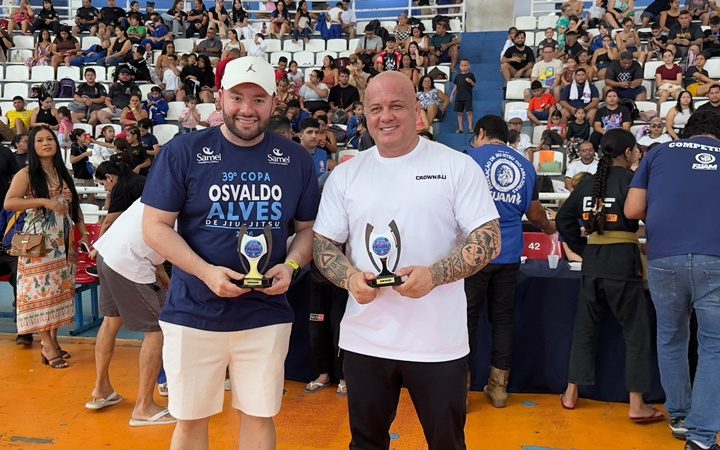 Fausto Jr. recebe homenagem por apoio ao jiu-jítsu no Amazonas