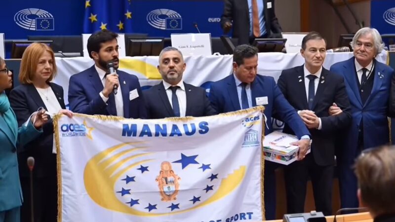 Manaus recebe prêmio de ‘Cidade Sul-Americana do Desporto’ de 2024, em Bruxelas (BEL)