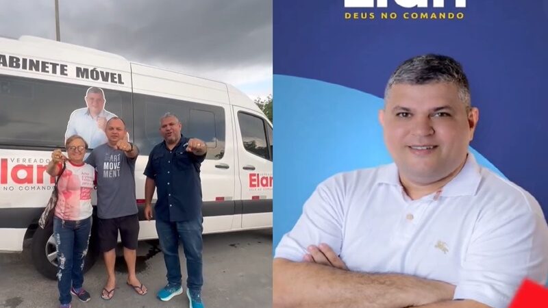 Gabinete móvel do Vereador Elan Alencar em ação no Conjunto Canaranas, na zona norte.