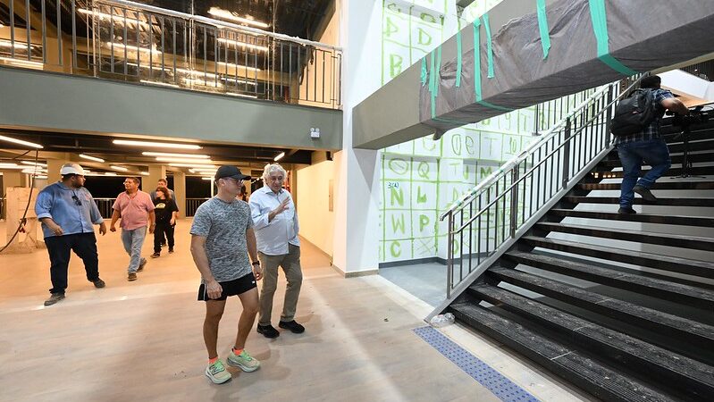 Prefeito faz vistoria técnica para testes de iluminação do mirante do ‘Nosso Centro’ 