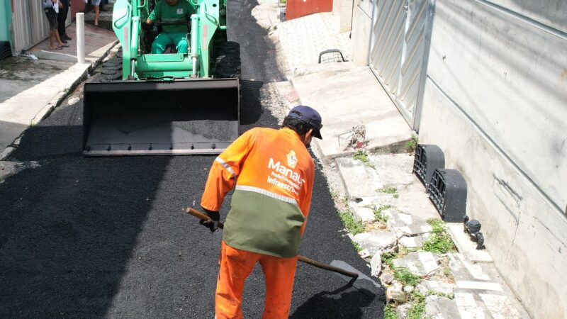Obras de reestruturação da Prefeitura de Manaus avançam no bairro Compensa