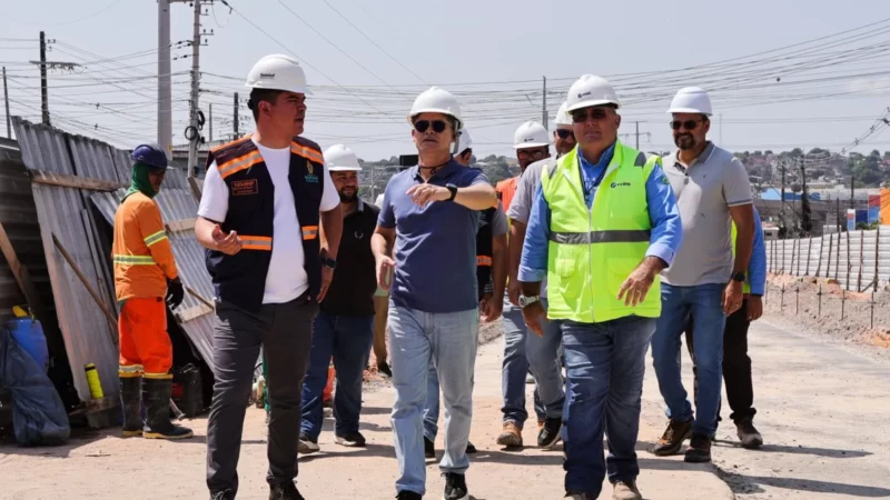 David Almeida anuncia início da pavimentação da alça superior do viaduto Rei Pelé