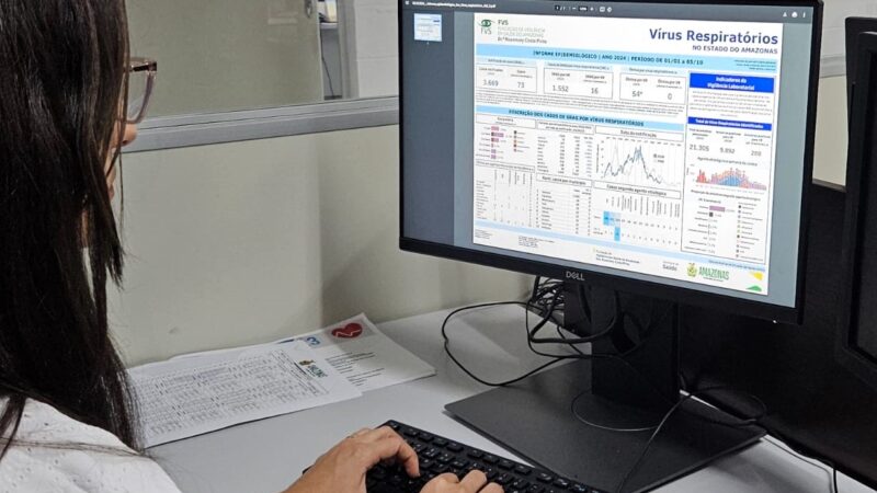 Saúde divulga informe epidemiológico de SRAG por Vírus Respiratórios no Amazonas