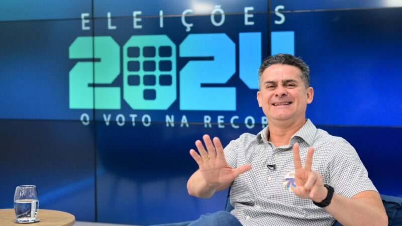 David Almeida defende eixos estratégicos de novo plano de governo durante entrevista à TV Record Manaus