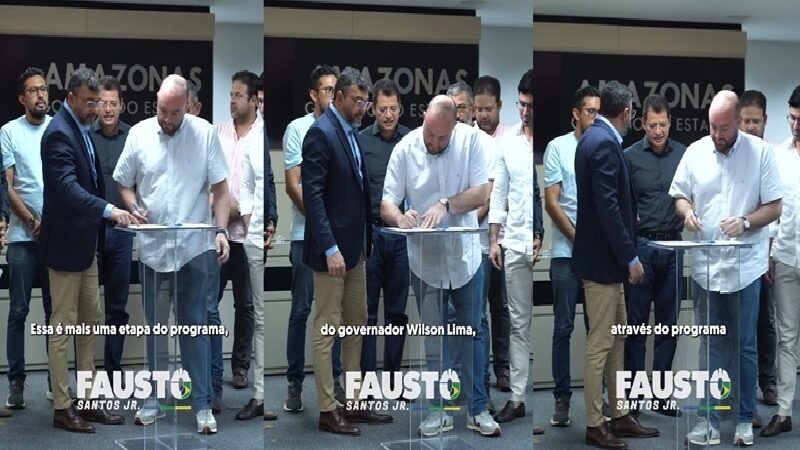 Fausto Jr participa da assinatura do contrato para construção de Residencial em Iranduba em parceria entre Amazonas meu Lar e Minha Casa minha Vida