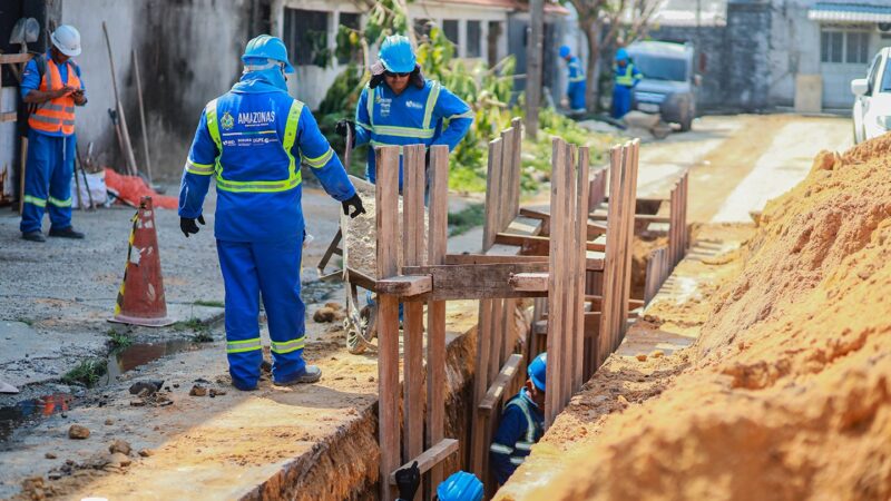 GOVERNO- Governo do Amazonas avança com obras de esgotamento sanitário nas zonas sul e leste da capital