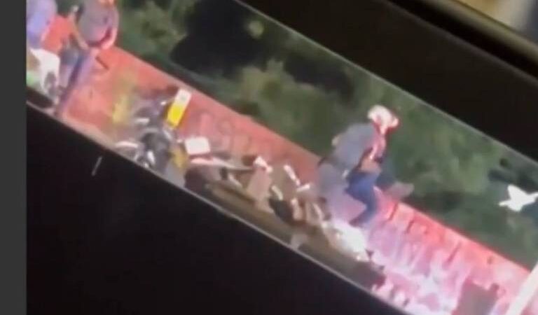 Vídeo: PM joga homem de ponte após abordagem