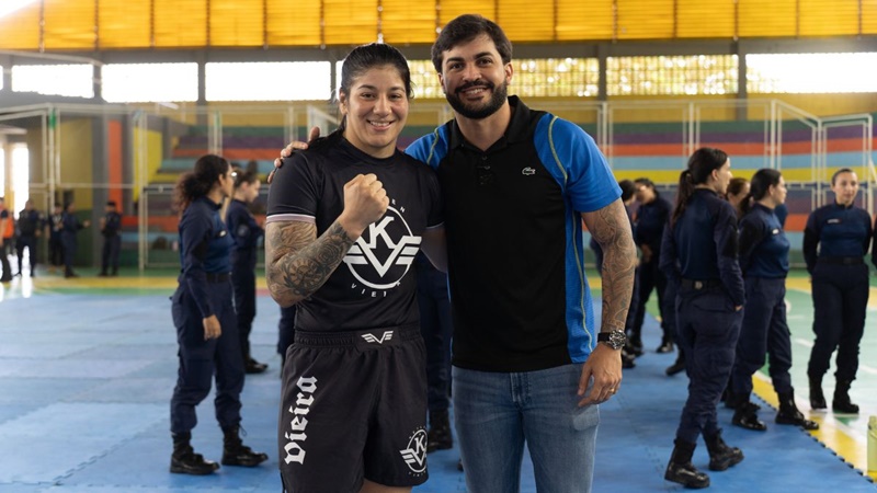 João Paulo Janjão participa de treinamento especializado de defesa para a Guarda Municipal Feminina