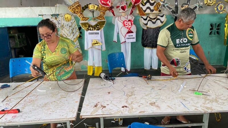 Prefeitura de Manaus vistoria produção de fantasias das escolas de samba para o Carnaval 2025