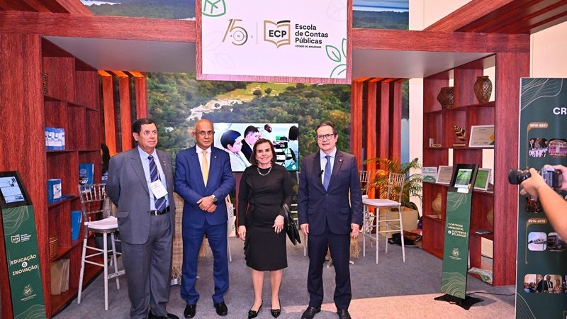 TCE-AM expõe inovações na fiscalização de contas públicas em stands durante Congresso Internacional