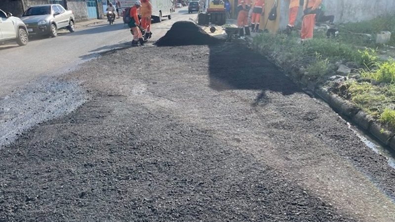 Prefeitura de Manaus intensifica obras de infraestrutura no bairro Cidade de Deus com o ‘Plano de Verão’