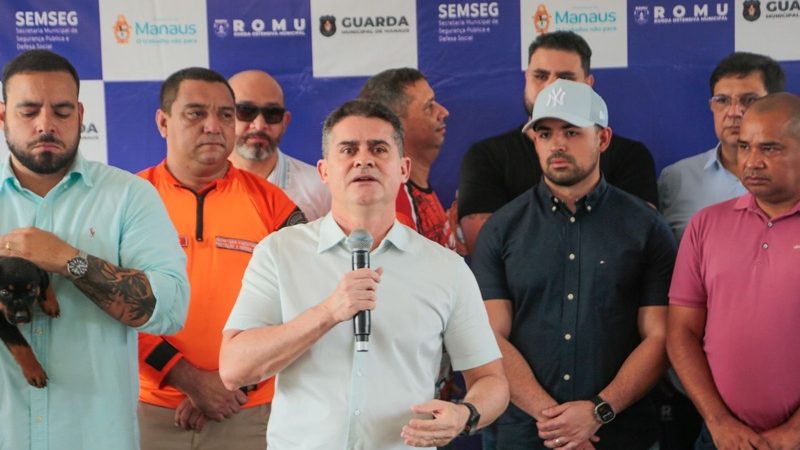 Prefeito David Almeida inaugura maior base da Guarda Municipal e consolida presença da prefeitura na zona Leste