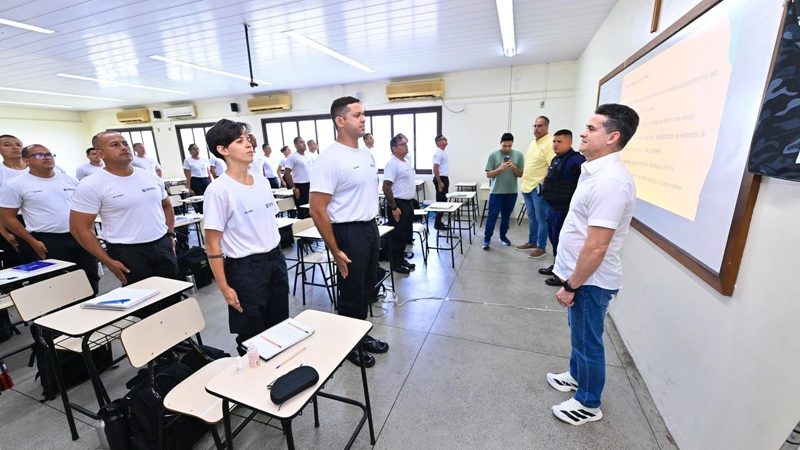 Prefeito David Almeida acompanha formação de novos guardas municipais e reforça compromisso com a segurança pública de Manaus