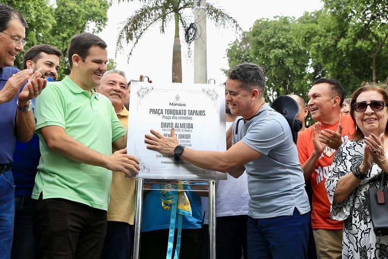 Prefeito David Almeida presenteia Manaus com praça dos Remédios revitalizada e transforma símbolo histórico em espaço de dignidade