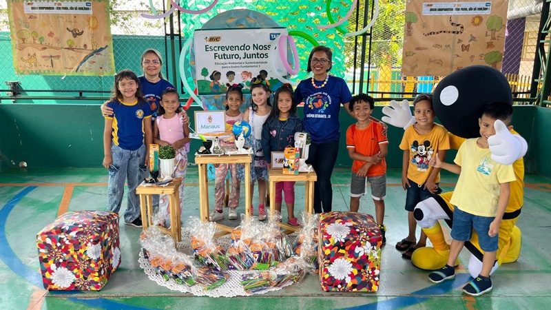 Prefeitura de Manaus e BIC Amazônia realizam ação educativa sobre preservação ambiental para alunos da rede municipal