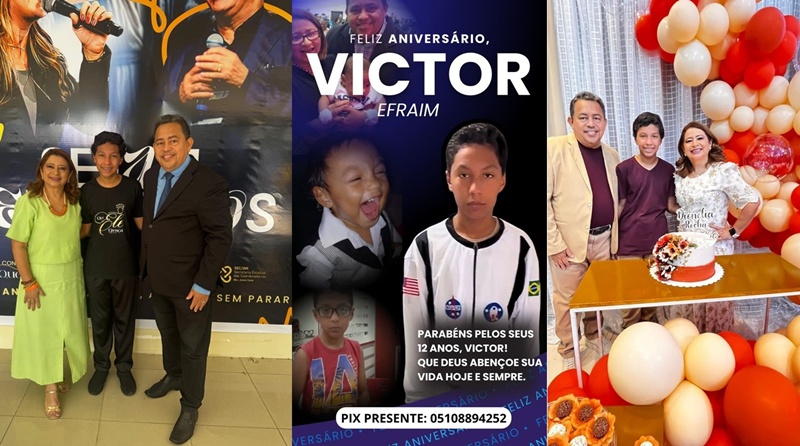 Feliz 12 anos, meu amado Victor Efraim! 🎉