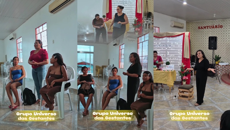 Prefeitura de Caapiranga promove o 5º Encontro do grupo “Universo das Gestantes”, organizado pela equipe e-Multi