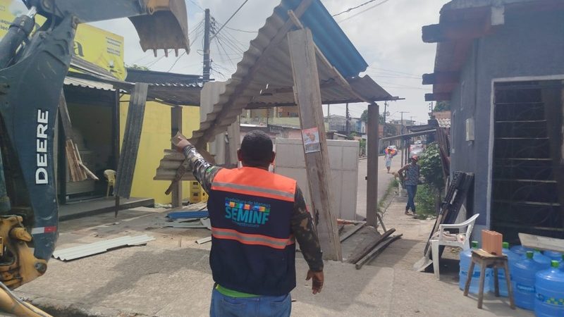 Em menos de um mês, Prefeitura de Manaus realiza segunda demolição em construção irregular no São José