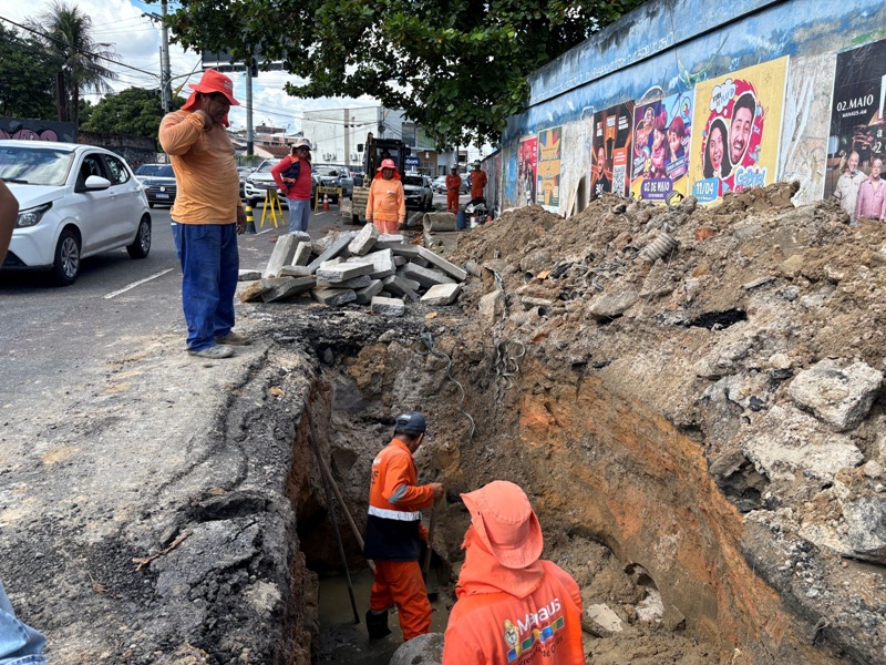 Intervenção da Prefeitura de Manaus melhora drenagem e reduz impactos das chuvas no bairro Parque 10 de Novembro 