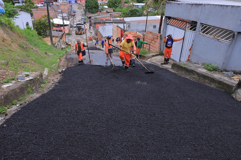 Prefeitura de Manaus requalifica via no Campo Dourado e melhora mobilidade na zona Norte
