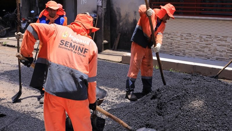 Prefeitura de Manaus leva asfalto e melhora mobilidade no Parque São Pedro, no Tarumã